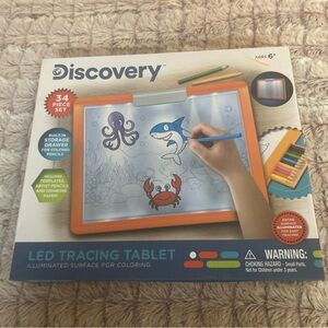 Discovery Vibrant Orange LED Tracing Tablet with 34 pieces